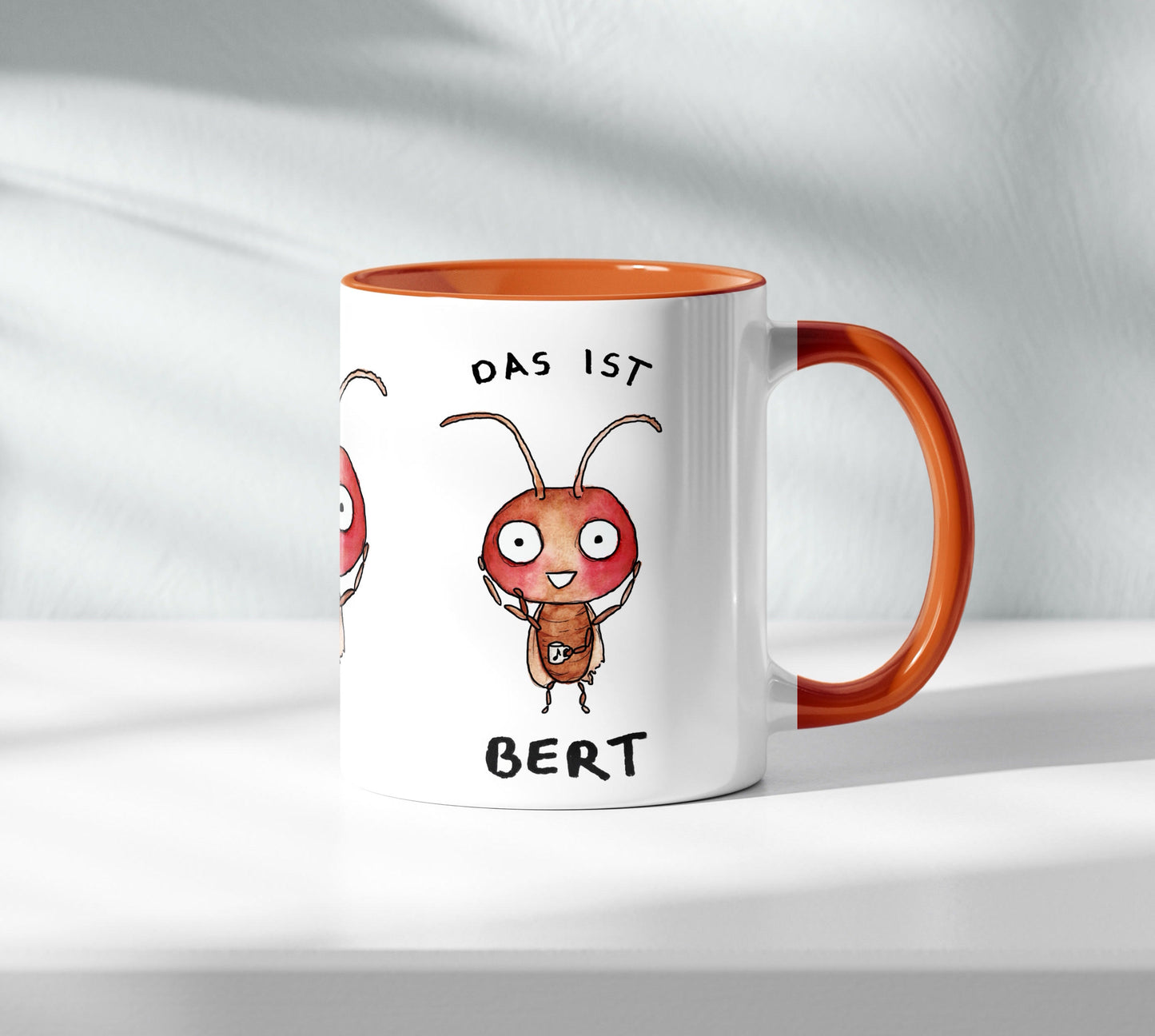 Die Tasse "Bert die Schabe"